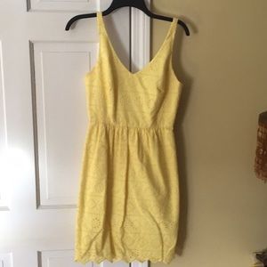 Vineyard Vines Yellow Eyelet Sundress